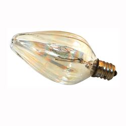 Sylvania 13434 Incandescent Lamp, 15 W, F10 Lamp, Candelabra Lamp Base, 90 Lumens, 2850 K Color Temp, Pack of 6 