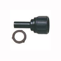 Raindrip R326CT Swivel Adapter, 3/4 x 1/4 in Connection, MPT x Compression, Black 