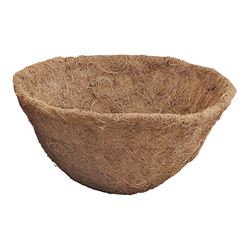 Landscapers Select T51451A-3L Planter Liner, 12 in Dia, 6.5 H, Round, Natural Coconut, Brown, Pack of 10 