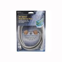 Whedon AF206C Shower Hose, 1/2 in Connection, Female, 78 to 100 in L Hose, Stainless Steel, Chrome Plated 