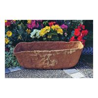 Landscapers Select T51550-3L Planter Liner, 24 in W, 9 in H, Rectangular, Natural Coconut, Brown 10 Pack 