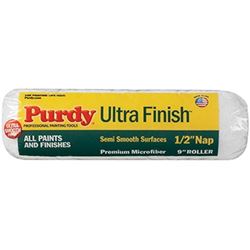 Purdy Ultra Finish 140678093 Roller Cover, 1/2 in Thick Nap, 9 in L, Microfiber Cloth Cover 