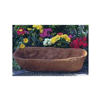 Landscapers Select T51551-3L Planter Liner, 30 in W, 9 in H, Rectangular, Natural Coconut, Brown 10 Pack 