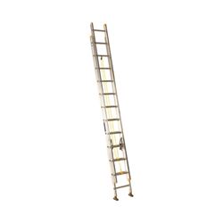 Louisville AE3224 Extension Ladder, 286 in H Reach, 250 lb, 1-1/2 in D Step, Aluminum 
