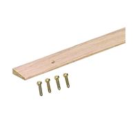 M-D 85480 Floor Edge Reducer, 72 in L, 1 in W, Hardwood, Unfinished, Pack of 6 