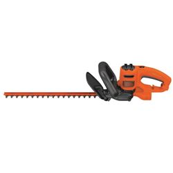 Black+Decker BEHT200 Electric Hedge Trimmer, 3.5 A, 120 V, 5/8 in Cutting Capacity, 18 in Blade, Wrap-Around Handle 
