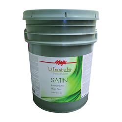 Majic Paints 8-1824-5 Interior Paint, Satin Sheen, Neutral, 5 gal, Can, 350 sq-ft Coverage Area 