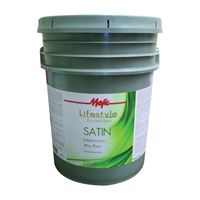Majic Paints 8-1824-5 Interior Paint, Satin Sheen, Neutral, 5 gal, Can, 350 sq-ft Coverage Area 