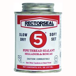 RECTORSEAL 25551 Thread Sealant, 0.5 pt Can, Paste, Yellow 