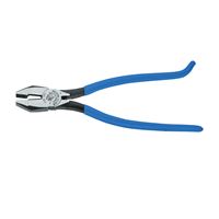 KLEIN TOOLS D2000-7CST Ironworkers Plier, 9-1/4 in OAL, Blue Handle, Hook Bend Handle, 1.156 in W Jaw, 1.281 in L Jaw 