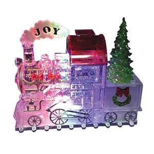 Santas Forest 21307 Christmas Ornament, Train, LED Bulb 6 Pack