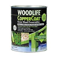 WOODLIFE 1904A Wood Preservative, Green, Liquid, 1 qt, Can 
