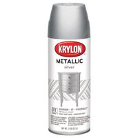 Krylon K01406 Metallic Spray Paint, Metallic, Silver, 11 oz, Can 