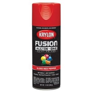 Krylon K02720007 Spray Paint, Gloss, Red Pepper, 12 oz, Can