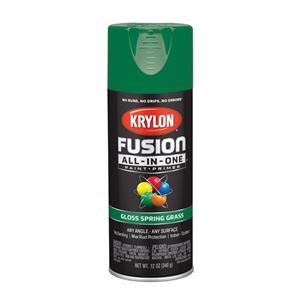 Krylon K02724007 Spray Paint, Gloss, Spring Grass, 12 oz, Can