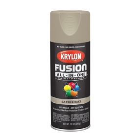 Krylon K02740007 Spray Paint, Satin, Khaki, 12 oz, Can