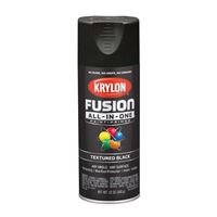 Krylon K02776007 Spray Paint, Textured, Black, 12 oz, Can 