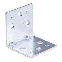 Prosource BH-6013L Corner Brace, 1-1/2 in L, 1-1/2 in W, 1-1/2 in H, Steel, Zinc-Plated, 2 mm Thick Material, Pack of 20 