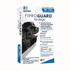 SENTRY Fiproguard 02953 Flea and Tick Squeeze-On, Liquid, 3 Count 