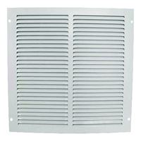 ProSource 1RA1212 Air Return Grille, 13-3/4 in L, 13-3/4 in W, Square, Steel, White, Powder Coated 