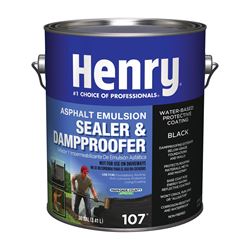 Henry HE107046 Emulsion Sealer, Black, 3.41 L Can, Liquid 4 Pack 
