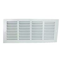 ProSource 1RA1406 Air Return Grille, 15-3/4 in L, 7-3/4 in W, Rectangle, Steel, White, Powder Coated 