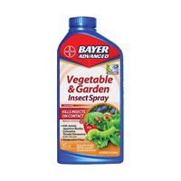 BioAdvanced 701521A Vegetable and Garden Insecticide, Liquid, Spray Application, 32 oz Bottle 