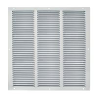ProSource 1RA1818 Air Return Grille, 19-3/4 in L, 19-3/4 in W, Square, Steel, White, Powder Coated 
