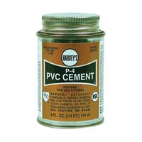 Harvey 018100-24 Solvent Cement, 4 oz Can, Liquid, Clear 