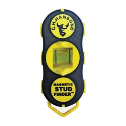 CH Hanson 03040 Magnetic Stud Finder, 1 in Detection, Black/Yellow, Detectable Material: Metal/Wood 