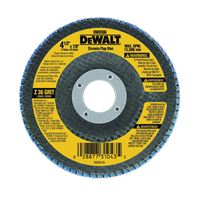 DeWALT DW8306 Flap Disc, 4-1/2 in Dia, 7/8 in Arbor, Coated, 40 Grit, Coarse, Zirconium Oxide Abrasive 