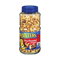 Planters 422470 Peanut, Dry Roasted, 16 oz, Jar, Pack of 12 