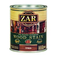 ZAR 11912 Wood Stain, Mocha, Liquid, 1 qt, Can 