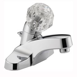 Peerless P188621LF Bathroom Faucet, 1.2 gpm, 1-Faucet Handle, Brass, Chrome Plated, Knob Handle, Standard Spout 