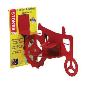 Stokes Select 38055 Corn Cob Feeder, Red, Powder-Coated, Post Mounting