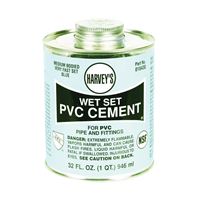 Harvey 018430-12 Solvent Cement, 32 oz Can, Liquid, Blue 