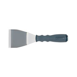 Allway Tools BS3 Paint Scraper, 3 in W Blade, Bent Blade, Steel Blade, Nylon Handle, Soft Grip Handle 