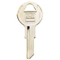 Hy-Ko 11010IL11 Key Blank, Brass, Nickel, For: Illinois Cabinet, House Locks and Padlocks, Pack of 10 