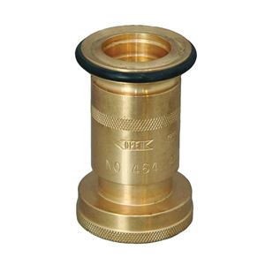 Abbott Rubber JAHN-150-NST Hose Nozzle, 1-1/2 in, NST, Thermoplastic Rubber, Brass