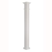 AFCO 800EW610 Column Post Set, 10 ft H, Square, Wood, White 