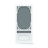 SCREEN TIGHT BH36HD Screen Door, 36 in W, 80 in H, White 