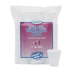 WinCup 951HW Beverage Cup, 8 oz Cup, Foam 24 Pack