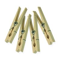 Honey-Can-Do DRY-01375 Classic Clothespin, 0.394 in W, 3.3 in L, Birchwood, Natural 