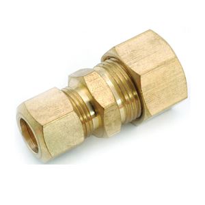 Anderson Metals 750082-1006 Tube Reducing Union, 5/8 x 3/8 in, Compression, Brass 5 Pack