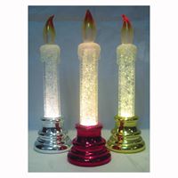 Santas Forest 21807 Acrylic Candle, LED Bulb 12 Pack 