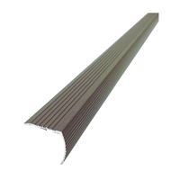 M-D 43311 Fluted Stair Edge, 36 in L, 1.22 in W, Metal, Spice 