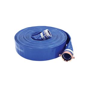 ABBOTT RUBBER COLORmaxx Series 1147-3000-50 Pump Discharge Hose Assembly, 3 in ID, 50 ft L, Male x Female, PVC