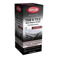 Krylon K04501007 Tub and Tile Ultra Repair Finish, 2-Part Epoxy Enamel, 64 Oz Can 