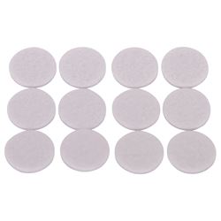 ProSource FE-50223-PS Furniture Pad, Felt Cloth, White, 7/8 in Dia, 5/64 in Thick, Round 