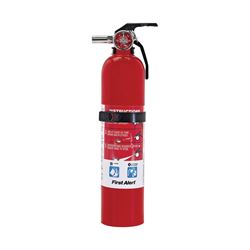 First Alert GARAGE1 Rechargeable Fire Extinguisher, 2.5 lb, Sodium Bicarbonate, 10-B:C Class, Pack of 4 
